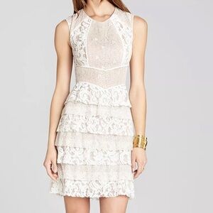 BCBGMaxAzria Kayla Lace Overlay Dress